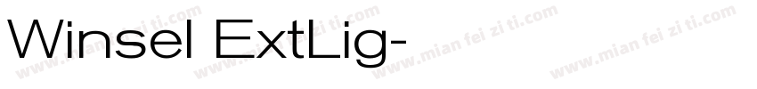 Winsel ExtLig字体转换
